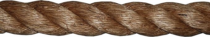 T.W Evans Cordage 1-1/2-Inch by 50-Feet Pure Number-1 Manila Rope, Brown