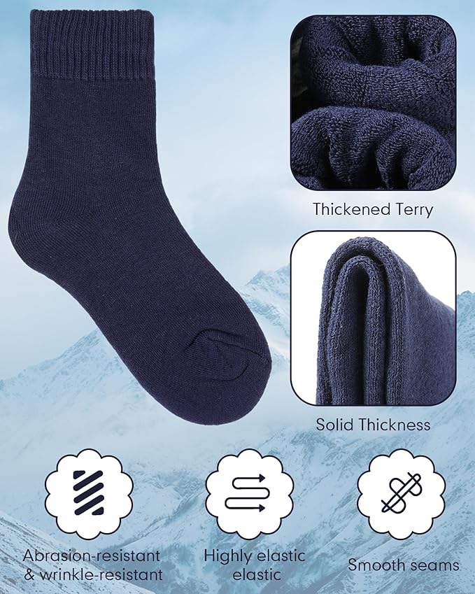 Cutecrop 96 Pcs Winter Survival Kits Include 48 Pcs Emergency Blankets (83''x 63'') & 48 Pairs Warm Winter Wool Sock Survival Blanket Thick Boot Sock Bulk for Homeless Care Packages,Outdoor Camping