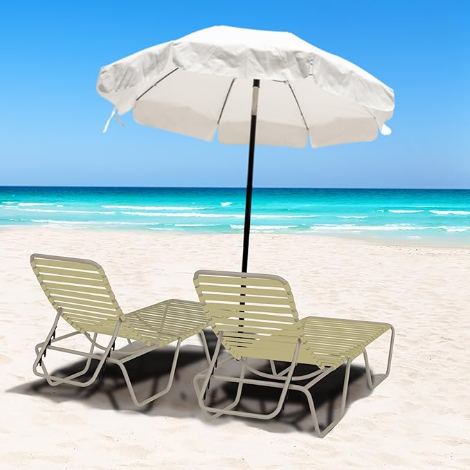 Vinyl Straps for Patio Chair Repair Kit 2'' Wide 10 Ft Long Replacement Straps + 10 Free Rivets for Outdoor Lawn Furniture Chaise Lounge Repair (Driftwood)