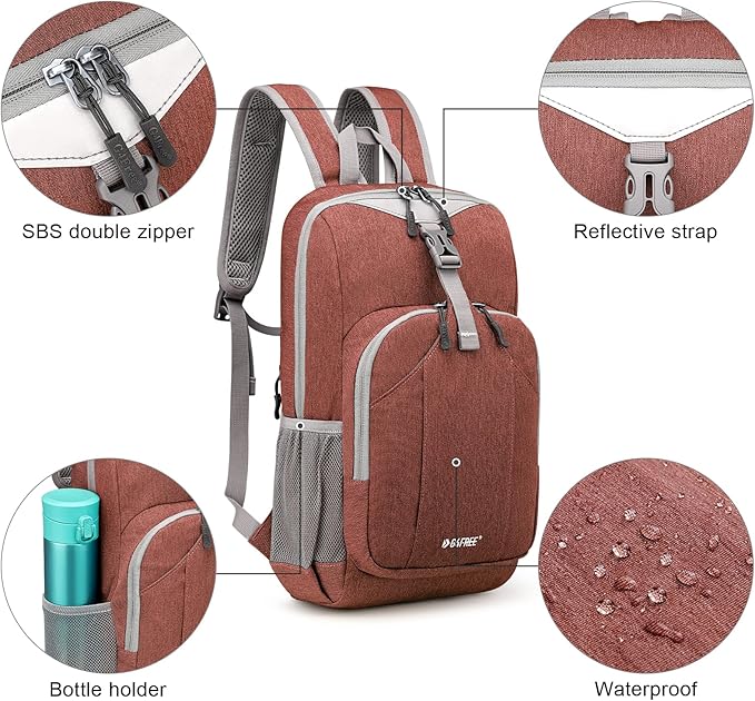 G4Free Mini 10L Hiking Daypack Small Hiking Backpack Cycling Compact Shoulder Backpack Outdoor for Men Women