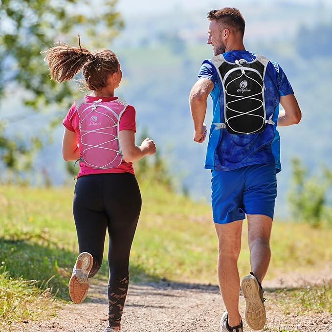 Lightweight Hydration Backpack with 2L Water Bladder for Men Women, Small Water Backpacks Running Vest for Hiking