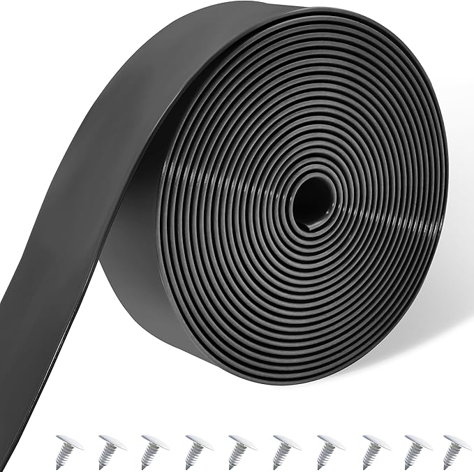 Vinyl Straps for Patio Chair Repair Kit 2'' Wide 10 Ft Long Replacement Straps + 10 Free Rivets for Outdoor Lawn Furniture Chaise Lounge Repair (Black)