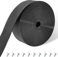 Vinyl Straps for Patio Chair Repair Kit 2'' Wide 10 Ft Long Replacement Straps + 10 Free Rivets for Outdoor Lawn Furniture Chaise Lounge Repair (Black)