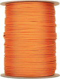 The Paracord Store | Type III 550 Paracord - 250 FT Spool, International Orange | Heavy Duty 7 Strand Tactical Paracord - USA Made Nylon Outdoor Parachute Cord for Camping, Fishing - Survival Cord