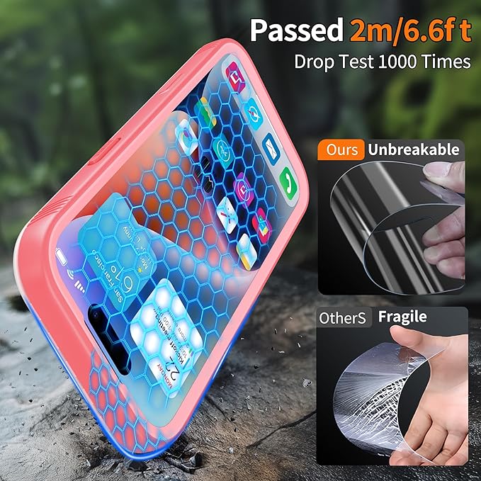 Cozycase TOP Military Protective IP68 Waterproof Case for iPhone 17 Pro Heavy Duty 360 Shockproof Full Body with Screen Camera Protector Double Dustproof Hard Tough 17Pro Front Back Cover