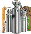 Blockhütte Insulated Custom Water Bottle 34 fl oz for Sports & Hiking – Leakproof Personalized Water Bottle, Suitable with Carbonated Drinks – Sustainable Personalized Water Bottle for Kids & Family