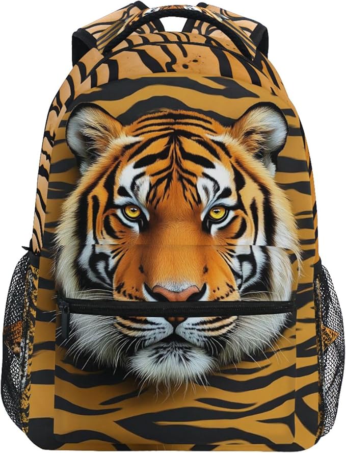 Wamika Tiger Kids Backpack Zebra Giraffe School Backpacks Boys Girls Preschool Book Bag
