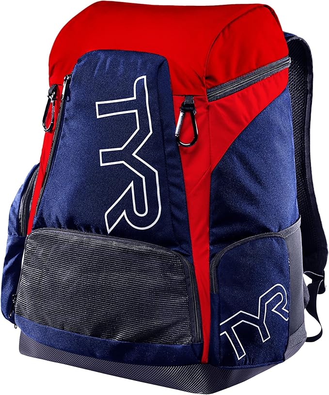 Alliance Backpack TYR Wet/Dry Athletic Gym and Pool Bag for Men and Women - Separate Wet/Dry Compartments, 45L Capacity, Ergonomic, Water-Resistant - Available in Team Colors