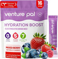 Venture Pal Sugar Free Electrolyte Powder Packets - Liquid Daily IV Hydration Packets | Electrolytes Drink Mix with 5 Vitamins & 7 Electrolytes | Keto Friendly | Non-GMO | Certified Vegan | 16 Sticks