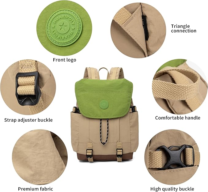 HUARIPOLYOutdoor backpack, lightweight waterproof casual daily bag, multifunctional travel drawstring bag