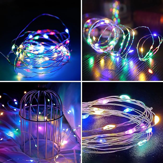 Selarlyt Solar String Lights for Outside, 72Ft 200 LED Solar Fairy Lights with 8 Modes, Solar Powered Fairy Lights Waterproof for Christmas Tree Garden Party Wedding Decor.（(Multi-Colored)