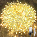 288FT 800LED Extra-Long String Lights Indoor Outdoor Clear Wire, Warm White Christmas String Lights, Plug in Twinkle Fairy Light With Timer and Memory For Wedding Patio Tree Yard Christmas Decorations
