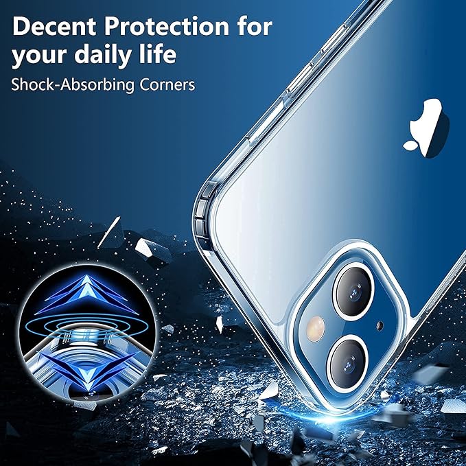 Red2Fire for iPhone 13Case, Clear [Military Grade Drop Protection] Dual Layer Heavy Duty Full Body Shockproof Phone Case for iPhone 13 6.1"