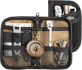 EDC Organizer Pouch Mini Tactical Gear Bag, Compact Utility Tool Holder with MOLLE System, Everyday Carry Storage Case, Military Style Equipment Organizer for Tools