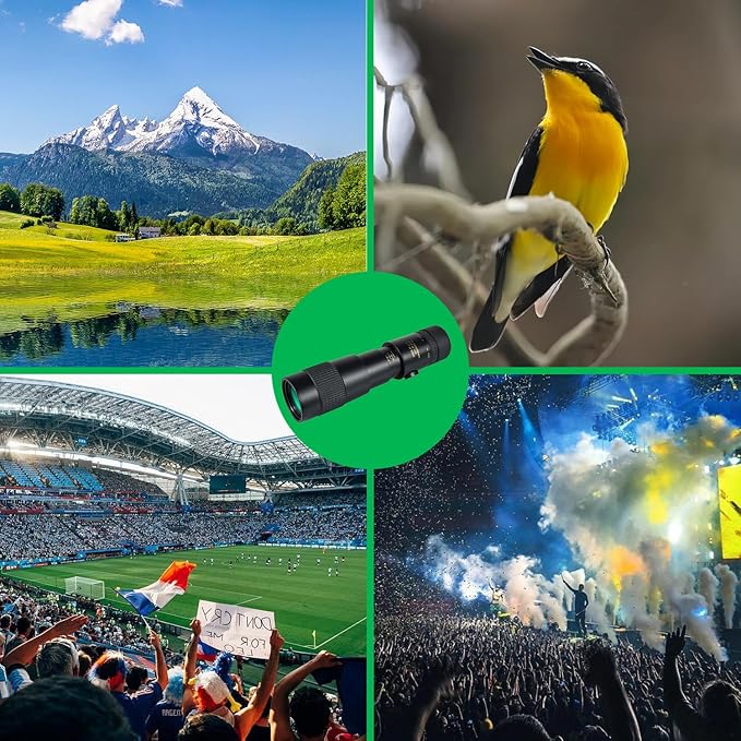 Monocular Telescope 10×300-40, KOMIRE Compatible for Mobile Phones Compact Monoculars with BAK4 High-Transparency Prism FMC Coating for Bird Watching Camping Hiking