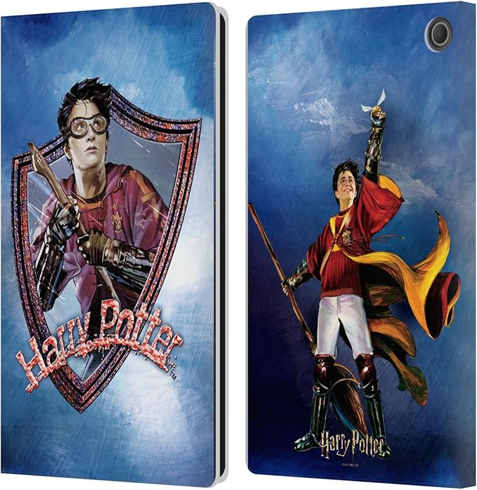 Head Case Designs Officially Licensed Harry Potter Quidditch 2 Prisoner of Azkaban II Leather Wallet Case Compatible with Amazon Fire Max 11 2023