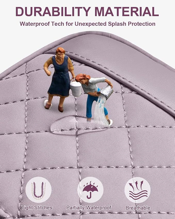 Capolo Sling Bag for Women Men Waterproof Crossbody Bags for Women Trendy Casual Fanny Pack with Convertible Shoulder Strap Chest Bag for Travel Hiking(Purple, Medium)