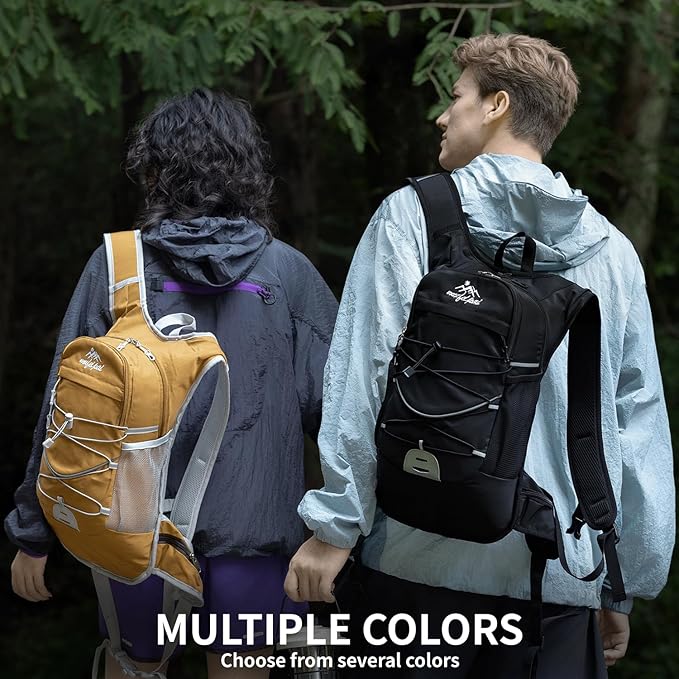 Hiking Backpack, 20L Hiking Backpack for Women & Men,Small Travel Daypack for Running, Cycling, Climbing, Camping, Biking (Yellow)