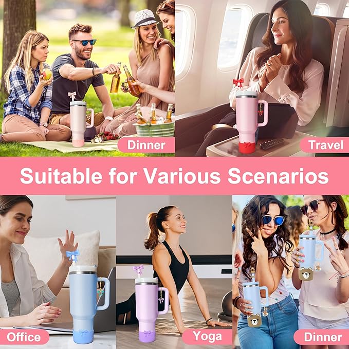 Silicone Boot for Stanley 40oz Tumbler, Capybara Straw Cover Bottom Protector Suitable Stanley,Hydro Flask,Simple Moderm,Owala,Yeti