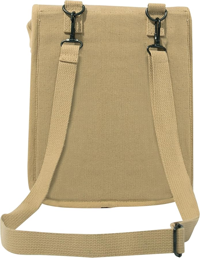 Rothco Canvas Map Case Shoulder Bag – Rugged Crossbody EDC Utility Storage