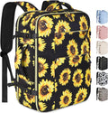 Capolo Travel Backpack for Women Men Waterproof Laptop Backpack Airlines Approved Carry On Backpack Bag Computer Bookbag for Business, Work, Traveling Fits 17 Inch Laptop(Sunflower)