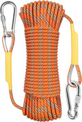 X XBEN Outdoor Climbing Rope 10M(32ft) 20M(64ft) 30M(96ft) 50M(160ft) 70M(230ft) 152M(500FT) 352M(1000FT) Static Rock Climbing Rope for Escape Rope Ice Climbing Equipment Fire Rescue Parachute