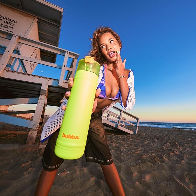 bubba 18 oz Dualsip Insulated Stainless Steel Water Bottle with Straw - Reusable, Leakproof, Lightweight, Dishwasher Safe, Lead-Free and BPA-Free, Fresh Kicks