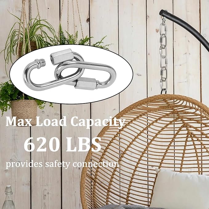 Locking Carabiner Clips, Stainless Steel Spring Snap Hook Locking Carabiner Heavy Duty - 304 Premium Stainless Steel Thumb Screw Carabiner Clip