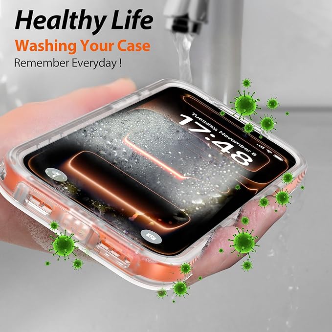 SPORTLINK for iPhone 17 Pro Max Case, IP68 Waterproof Military Protective Full Body Heavy Duty Shockproof 360 Sealed Dustproof with Screen Protector Cover for i Phone 17 Pro Max 6.9" Mag/Frosted Clear