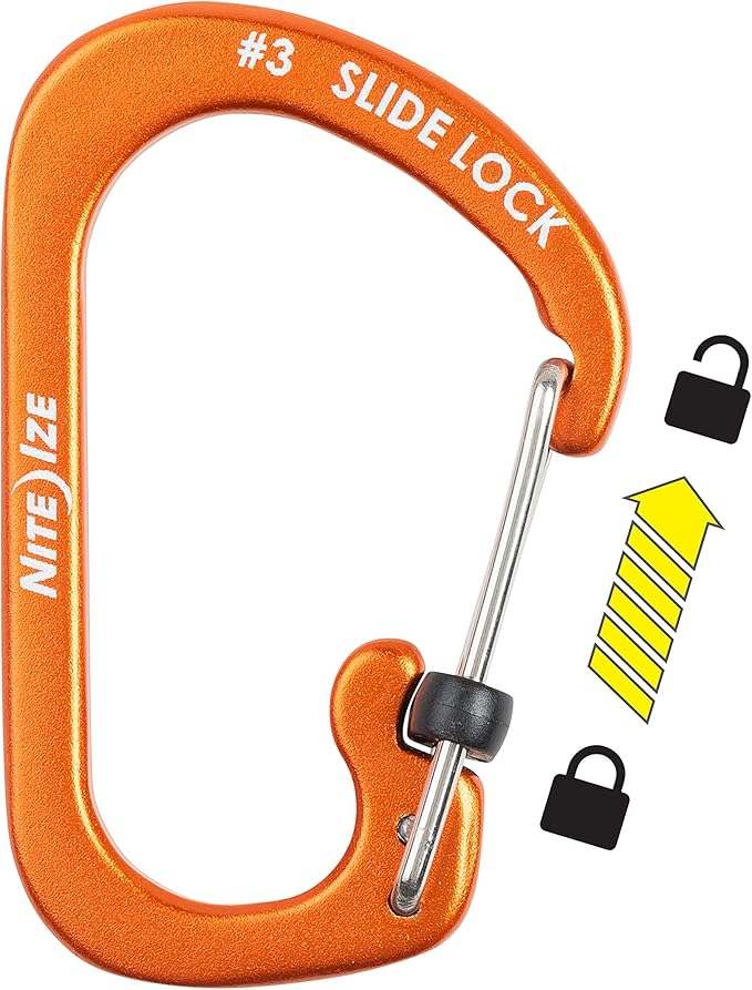 Carabiner SlideLock No3 Orange