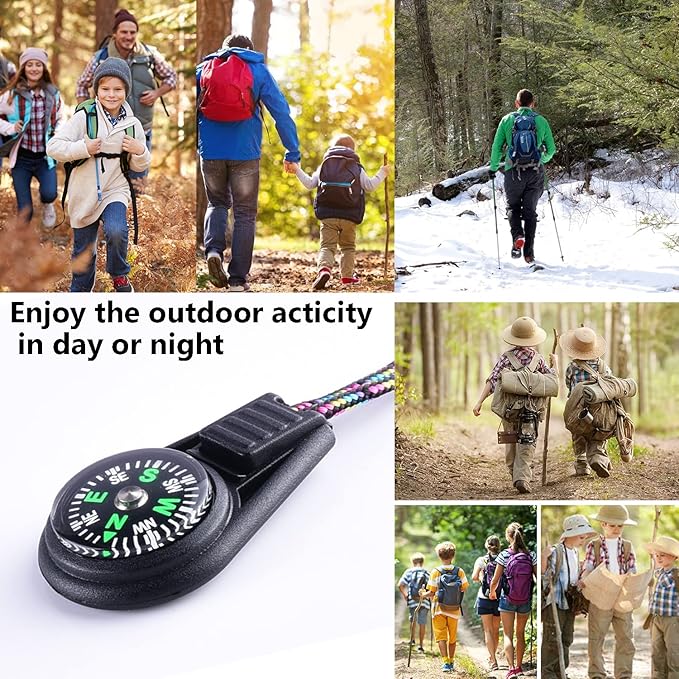 50 Pack Compass for Kids Mini Compasses Bulk Kids Toy Compass for Party Favor/Hiking/Scout Classroom Learning Directions