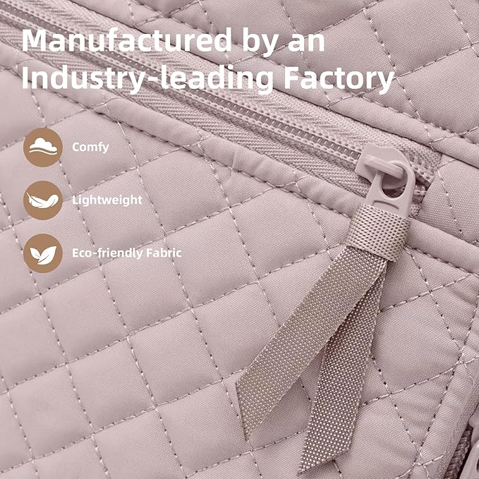 Backpack for Women,College Backpack,Quilted Casual Daypack,Waterproof Bookbag for 15.6Inch Laptop