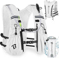 BECOJADDE Running Vest Hydration Backpack for Men Women, 5L Lightweight Running Backpack Hydration Pack for Marathon, Trail, Cycling, Hiking, Jogging