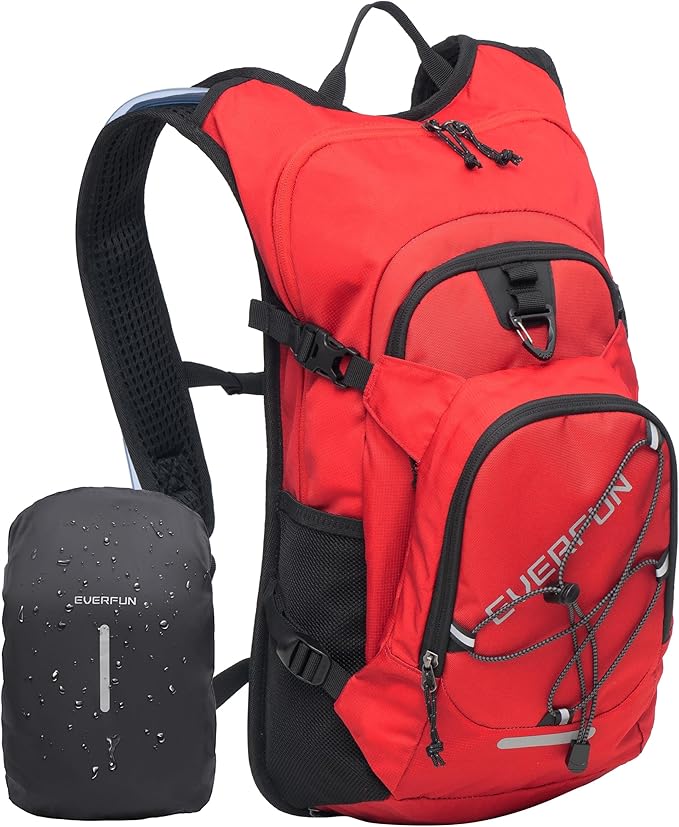 Everfun Hydration Backpack 18L with Water Bladder 2L/3L Hiking Water Backpack Women Men Hydration Pack Insulated Lightweight Day Hydropack with Storage for Hiking, Biking, Running, Festival