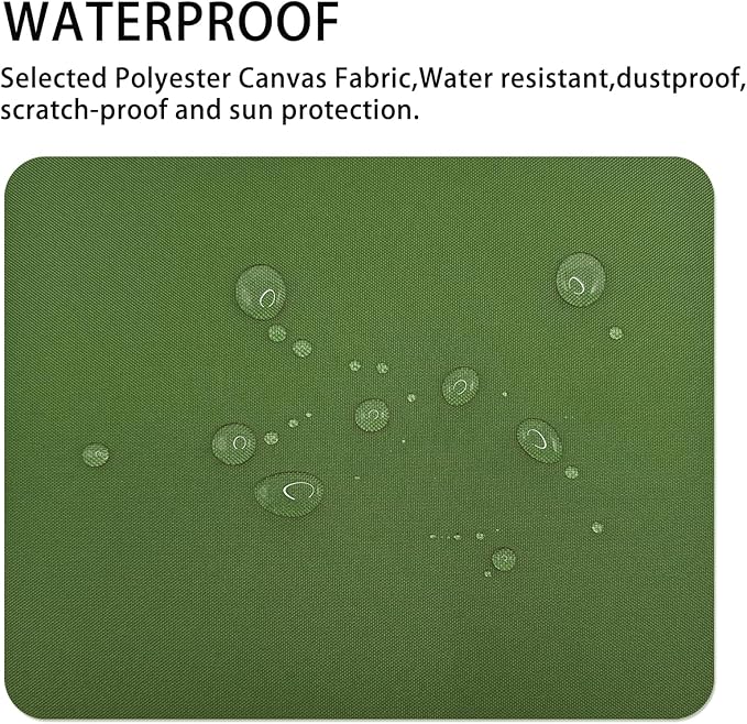 Gheeidau Canvas Repair Patch 9×11 Inch 3Pcs Waterproof Self-Adhesive Fabric Repair Patch for Tents,Boat Cover,Pop Up Canopy,Patio,Bags,Car Seats,Sofas,Furniture Cover(Army Green)