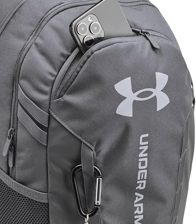 Under Armour Unisex-Adult Hustle 6.0 Backpack, (025) Castlerock / / Steel, One Size Fits Most