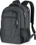 BIKROD Travel Laptop Backpack for Men and Women, Backpacks for School Teen Boys, Business Anti Theft Slim Sturdy Back Pack Adult Computer Bag Gift 15.6 IN Laptop, Black
