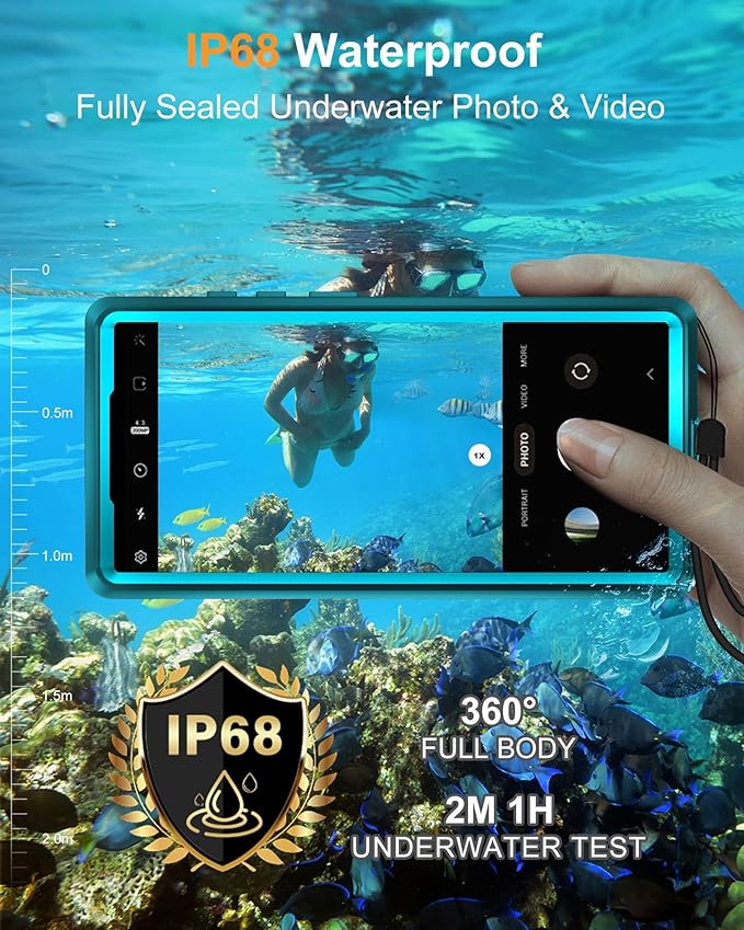 for Samsung Galaxy S25 Ultra Waterproof Case, [Fit for Magsafe] [IP68 Water Proof] [Built-in Screen Protector], Magnetic Heavy Duty Military Grade Rugged Phone Case for S 25 Ultra 6.9", Teal