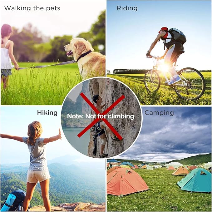 6PCS Carabiner Keychain, 2 inch Aluminum D-Clip Caribeener with Hook