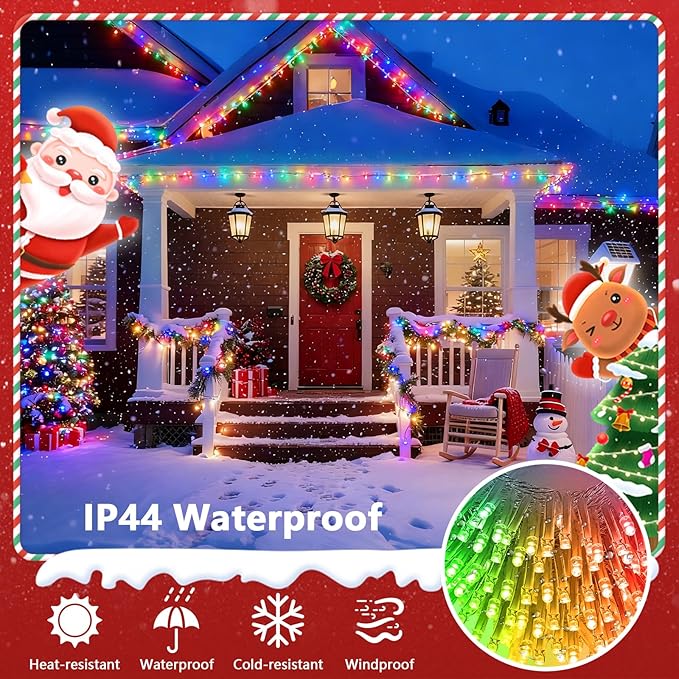 2025 New 88FT 240LED Smart Color Changing Easter String Lights Outdoor App Control RGB LED String Lights with Remote & Timer, Waterproof Twinkle Easter Tree Lights Indoor for Holiday Xmas Decor