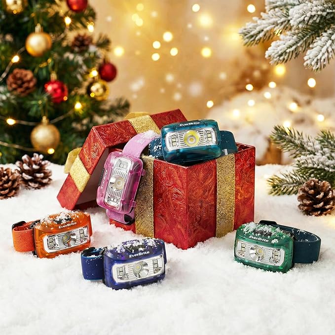 EverBrite Headlamp, 5 Pack Kids Headlamp with Red Light and Memory Function, Head Lamp for Adults and Kids with 5 Modes, Bright Headlamps for Camping, Running, Christmas Gifts, Batteries Included