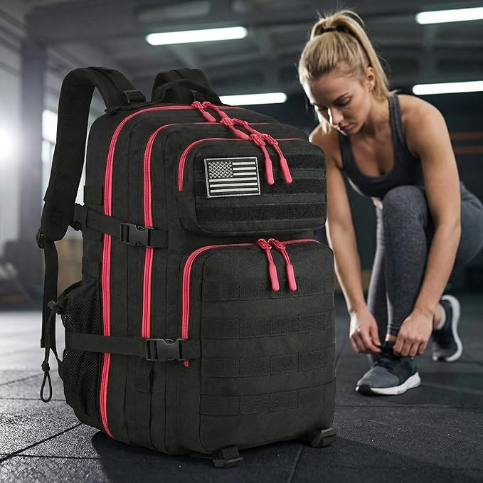 45L Tactical Backpack for Men Women, Military Assault Pack with MOLLE, Large 3 Day Bug Out Bag for Hiking Camping