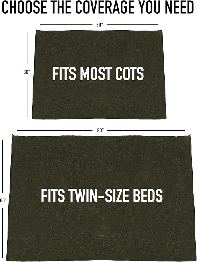 Rothco Wool Rescue Survival Blanket – Warm Emergency Outdoor, Camping Sleep Throw