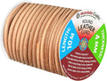Mandala Crafts Round Cowhide Genuine Rust Leather Cord for Jewelry Making Kumihimo Leather Rope Spool - Rust 11 Yds 4mm Cording