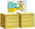 General Medi Emergency Blanket (12-Pack), Emergency Gold Foil Blanket– Perfect for Outdoors, Hiking, Survival, Marathons or First Aid