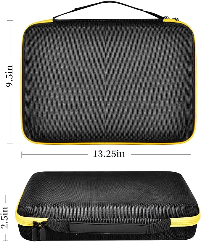 Case Compatible with Klein Tools VDV501-851 VDV500-123 VDV226-110 VDV427-300. Storage Carrying Travel Holder for Cable Tester for Scout Pro 3/ Tracer Probe/Wire Stripper and Accessories- Yellow Zipper