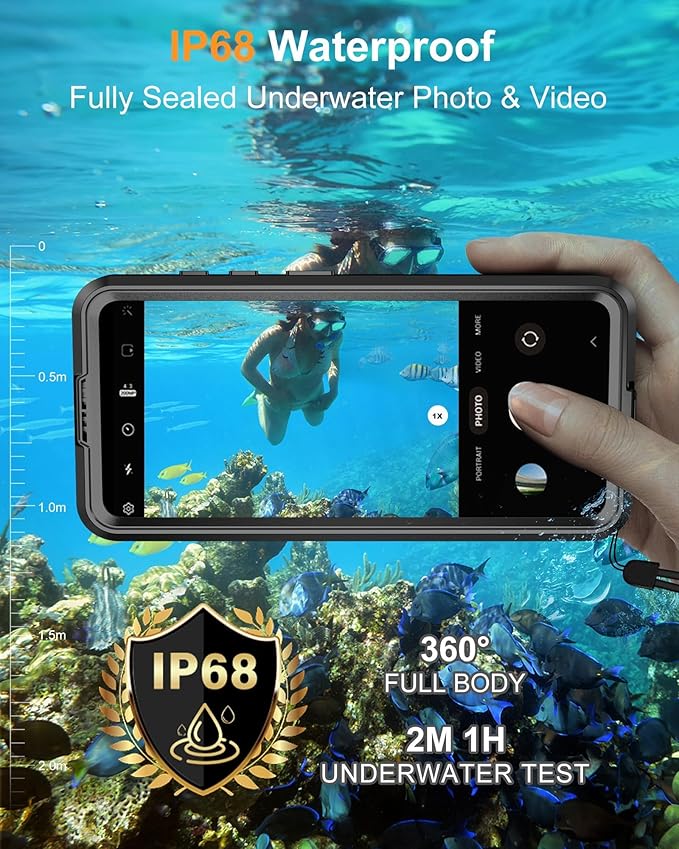for Samsung Galaxy S26 Waterproof Case, [Fit for Magsafe] [IP68 Water Proof] [Built-in Screen Protector], Magnetic Heavy Duty Military Grade Rugged Phone Case for S 26 6.3", Black