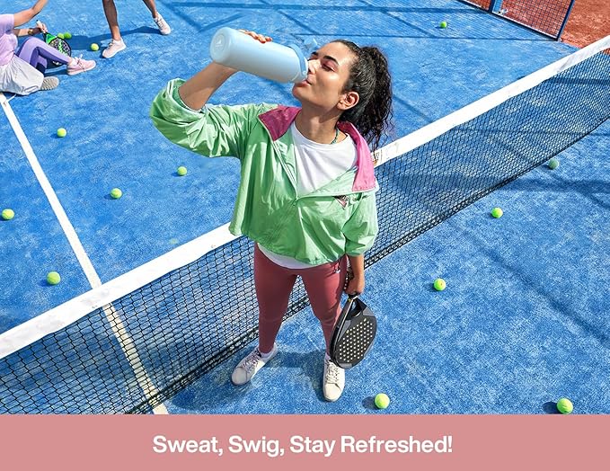 POWCAN 40 oz Insulated Water Bottle with 2-in-1 Straw and Spout Lid, Keep Cold 24H, Leak-Proof, BPA-Free, Double Wall Stainless Steel Water Bottle for Sports, Gym, Travel, Gift, Holiday (Rosy Bouquet)
