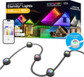 Enbrighten Vibe Eternity Permanent Outdoor Lights for House, 150ft, 108 RGBWIC LEDs, Close Spacing, 33lm, Color Changing, Christmas, Eave Lighting, Smart App, Works with Alexa, Google Home, 85103