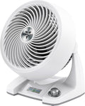 Vornado 533DC Energy Smart Small Air Circulator Fan with Variable Speed Control, White